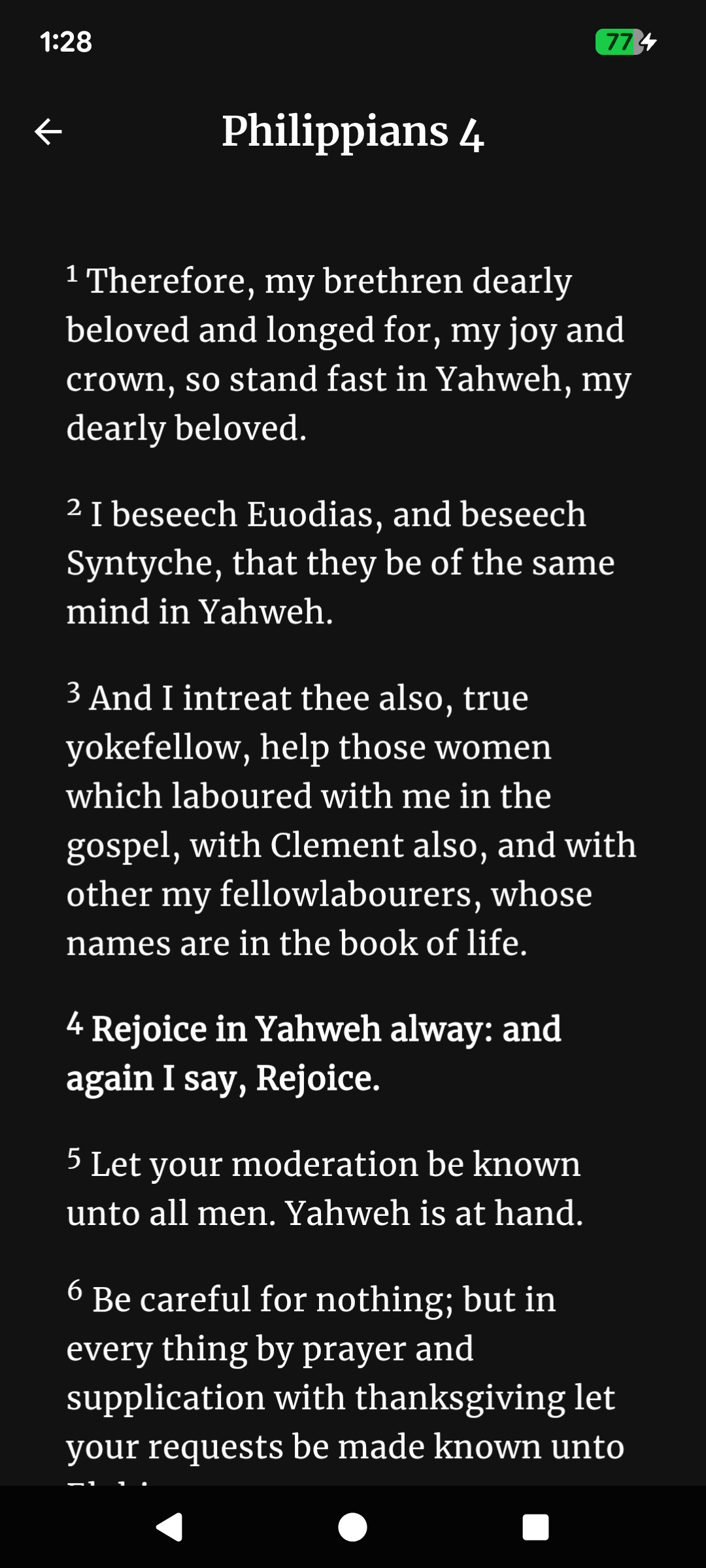 Bible Notify Reader